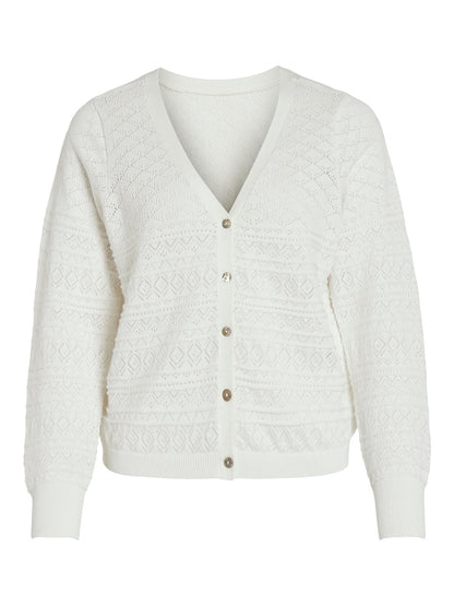 Vila - Augusta V-Neck Longsleeve Knit Cardigan - 14082045