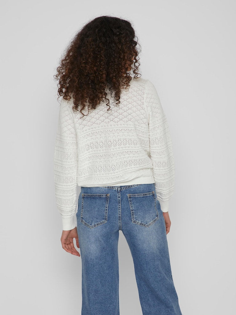 Vila - Augusta V-Neck Longsleeve Knit Cardigan - 14082045