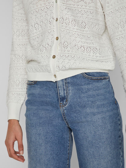 Vila - Augusta V-Neck Longsleeve Knit Cardigan - 14082045
