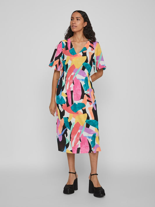 Vila - Baila Shortsleeved Midi Dress - 14087160