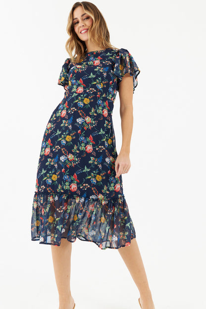 Zibi London - Ruffled Midi Dress - 7020206