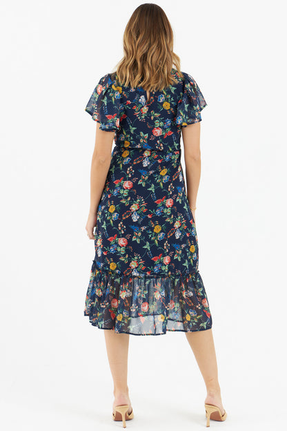 Zibi London - Ruffled Midi Dress - 7020206
