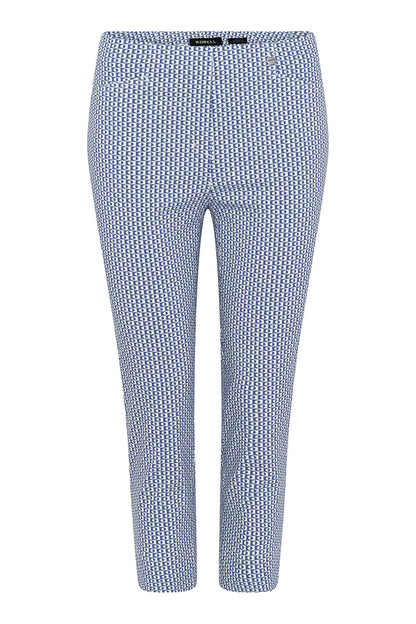 Robell - Printed Crop Trousers - 51636P