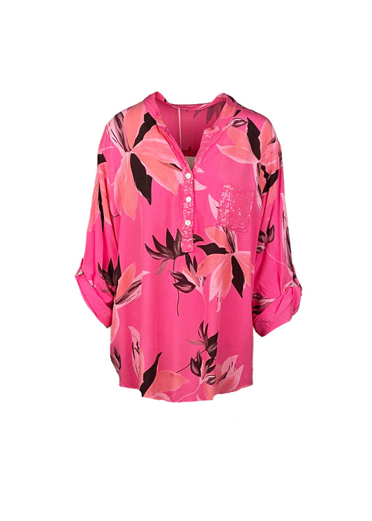 Lipstick - Lily Print Blouse - 80621/8