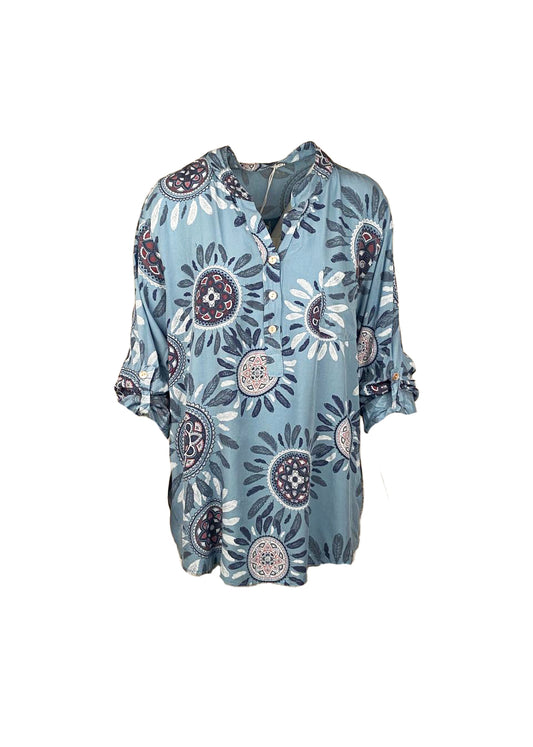 Lipstick - Feather Print Blouse - 8503/2F